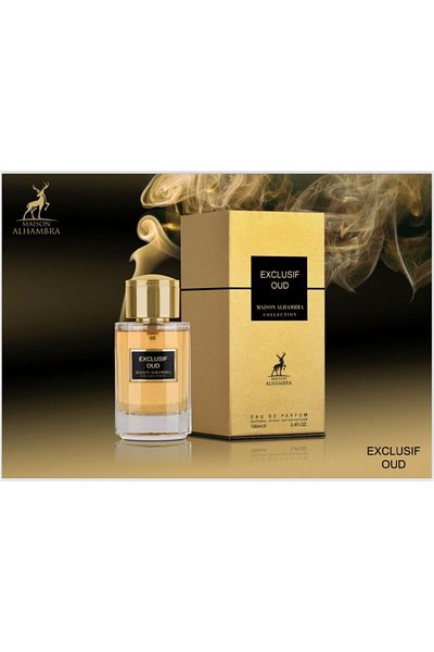 Maison Alhambra Exclusive Oud Unisex Eau de Parfum, 100 ml, Eau de Parfum, 100 ml