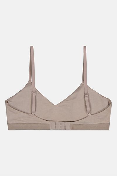Calvin Klein Women Brand Logo Lightly Padded Bra, Taupe