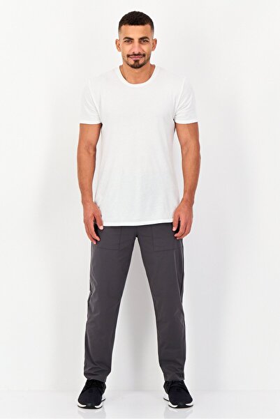 RBX Men Sportswear Fit Plain Outdoor Track Pants, Dark Grey