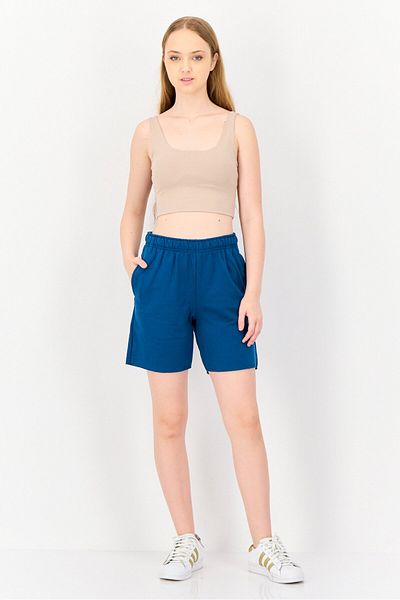 Champion Women Sportswear Fit Training Shorts, Teal Blue
