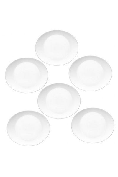Bormioli Rocco Set of 6 opal plates 27x24cm BORMIOLI ROCCO PROMETEO