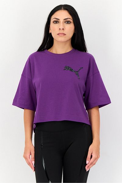 Puma Women Sportswear Fit Short Sleeves Outdoor T-Shirt, Purple