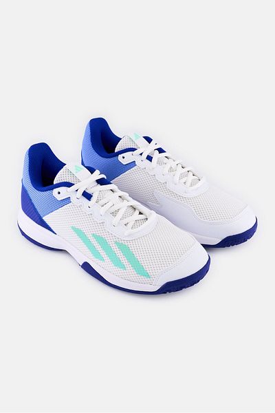 adidas Kids Boy Courtflash Lace Up Tennis Shoes, White