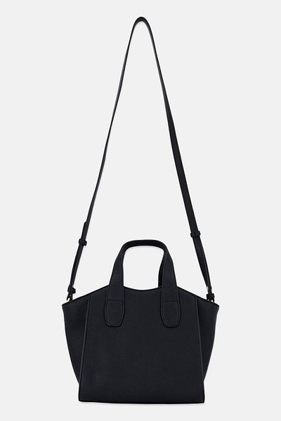 Cavalli Class Women Brand Logo Satchel Bag, Black