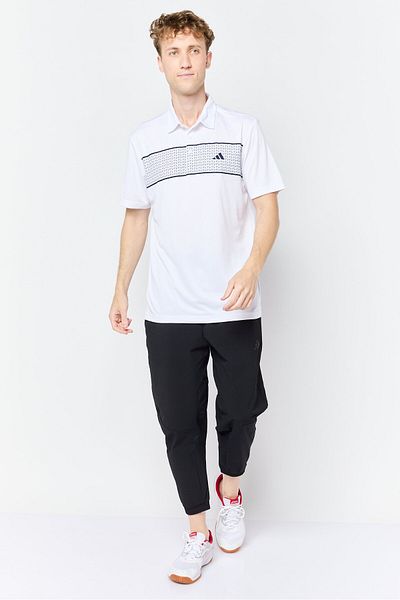 adidas Men Sportswear Fit Short Sleeve Golf Polo Shirt, White