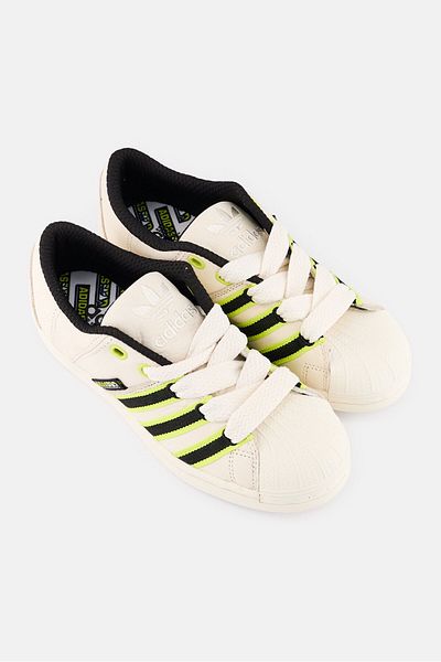adidas Kids Boy Superstsr Supermodifird Lace Up Outdoor Shoes, Off White