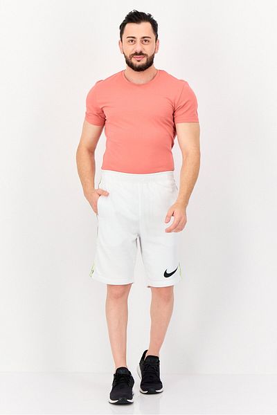 Nike Men Standard Fit Training Shorts, White