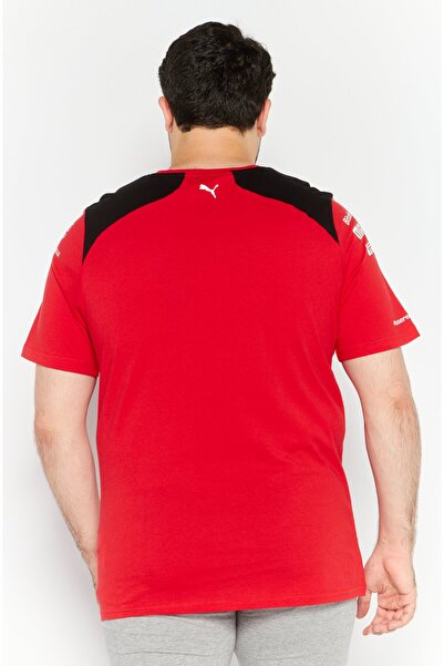 Puma x Scuderia Ferrari Men Sportswear Fit Short Sleeve Outdoor T-Shirt, Red