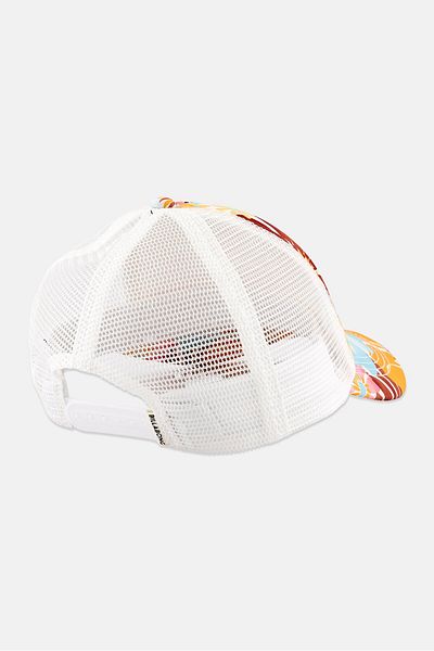 BİLLABONG Women Floral Print Adjustable Cap, White Combo