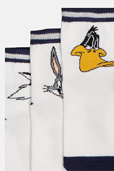 Looney Tunes Kids Boy 3 Pairs Ankle Socks, Multicolor