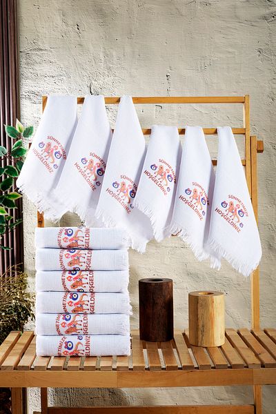 Pamira 10 Pieces 40X70 Fringed Wedding, School, Convoy Towel
