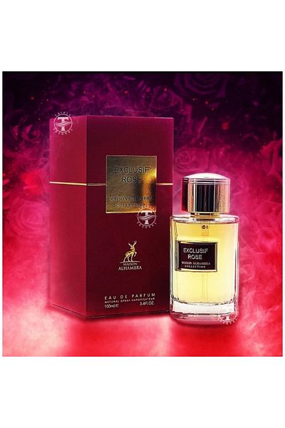 Maison Alhambra Exclusive Rose Eau de Parfum Unisex, 100 ml, Eau de Parfum, 100 ml