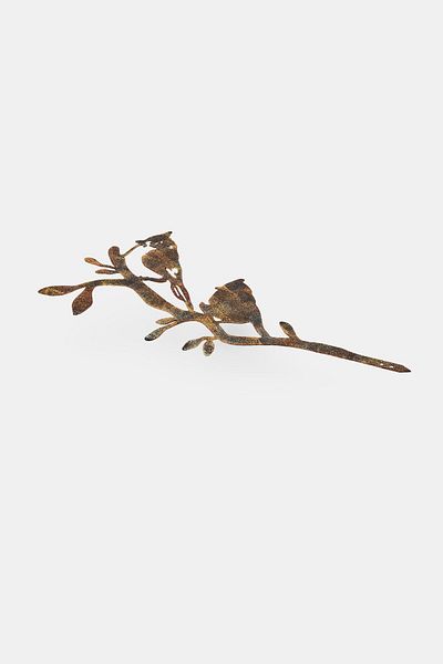 Evila Originals Metal Garden Decor 45 x 23 cm, Brown