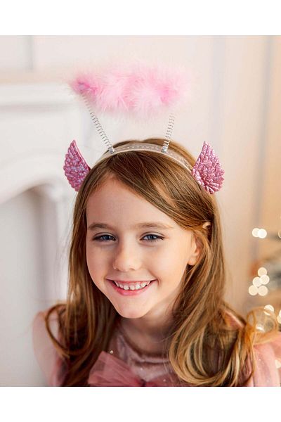 fustite cu luminite Crown with Angel aura, celebration - Universal