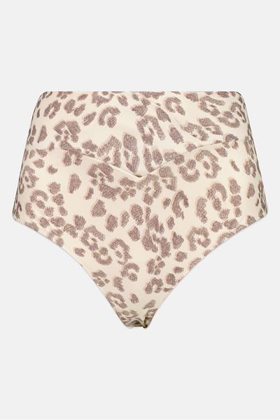 aerie Women Animal Print Bikini Bottom, Multicolor