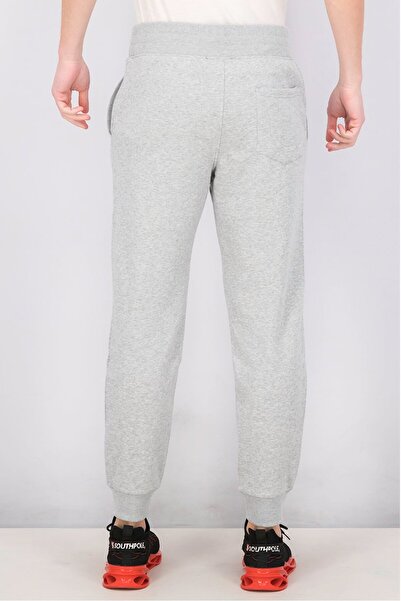 True Religion Men Drawstring Brand Logo Print Jogger Pants, Heather Grey