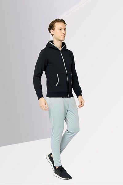Calvin Klein Men Sportswear Fit Hoodie Outdoor Jacket, Black