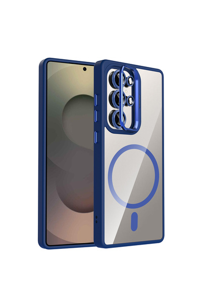 Kipgsm Samsung Galaxy S25 Ultra Uyumlu Kılıf Lens Korumalı Açılır Standlı Mag...