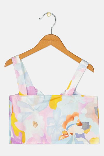 DeFacto Kids Girl Floral Print Sleeveless Top, Multicolor