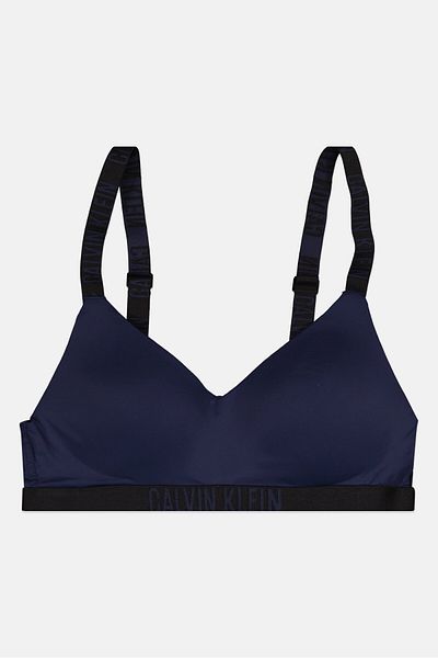 Calvin Klein Women Brand Logo Lightly Padded Bra, Navy Blue
