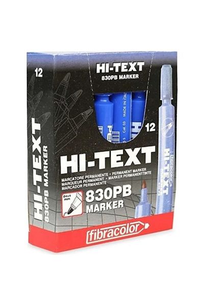 Ledarmy Hi-Text 830Pc Blue Felt Tip Marker 12 Pack Writing & Drawing Pen