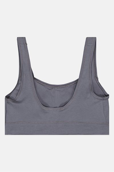Calvin Klein Women Brand Logo Padded Bralette, Grey