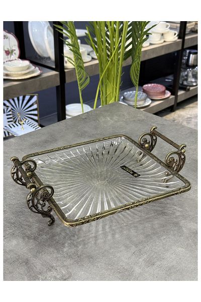ROY KING Royking Square Flat Bronze 25 cm Service