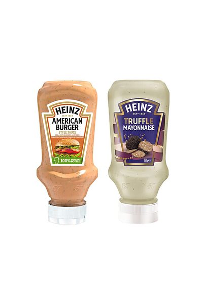 Heinz American Burger Sauce 230 Gr Truffle Mayonnaise 220 Gr Set of 2
