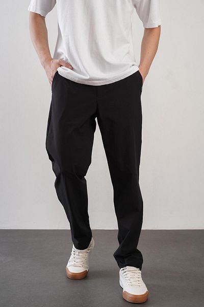 king brich Regular Fit Elastic Waist Men's Jogger Black Trousers