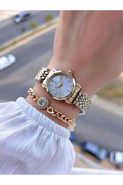 Homies Steel Cord 2 Years Warranty 30 Mt Water Resistant Women Wrist Watch+Bracelet Hm.B26416.2