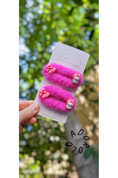 LO ADORO 2 Pieces Plush Fence Fence Buckle Girl Child