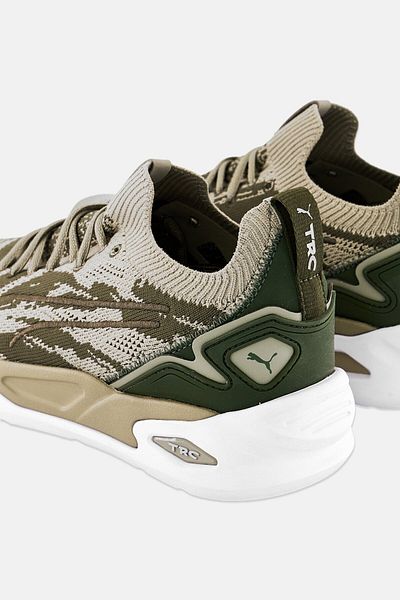 Puma Men TRC Blaze Knit Lace Up Running Shoes, Multicolor