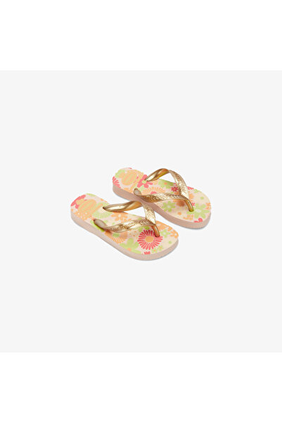Havaianas Παιδικές ροζ παντόφλες Top Flores
