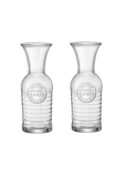 Bormioli Rocco Set 2 carafe BORMIOLI OFFICINA, 305ml, D6,6xH18cm (5.40640)