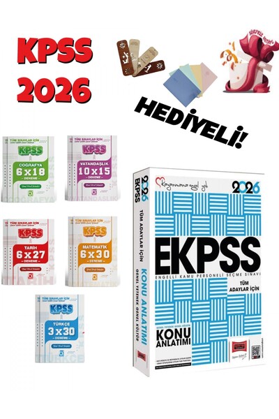 Yargı Yayınları Yargı 2026 EKPSS Konu Anlatımı ve Deneme Seti 6 Kitap Bigelio ve
