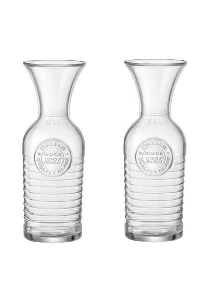 Bormioli Rocco Set 2 carafe BORMIOLI OFFICINA, 610ml, D8,1xH22,7cm (5.40639)