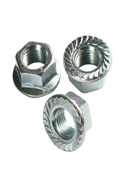 Norm Flanşlu Somun DIN 6923 6 Kalite - 100 ADET - Çap;M8