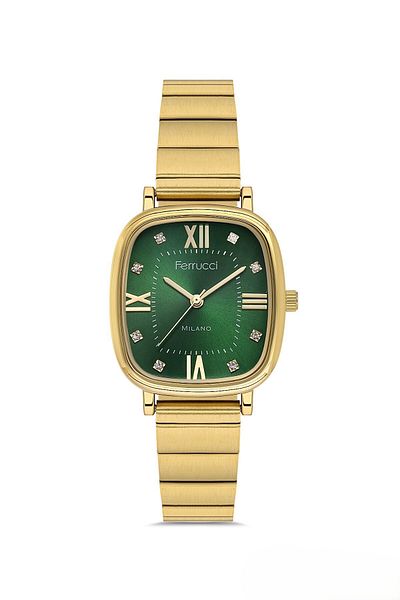 Ferrucci Women's Wristwatch with Cornered Stone Index