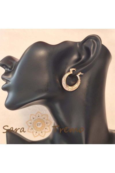 saratremo Nefertiti Earrings - New Model - 2.3 cm Inspired by Egyptian Hieroglyphs