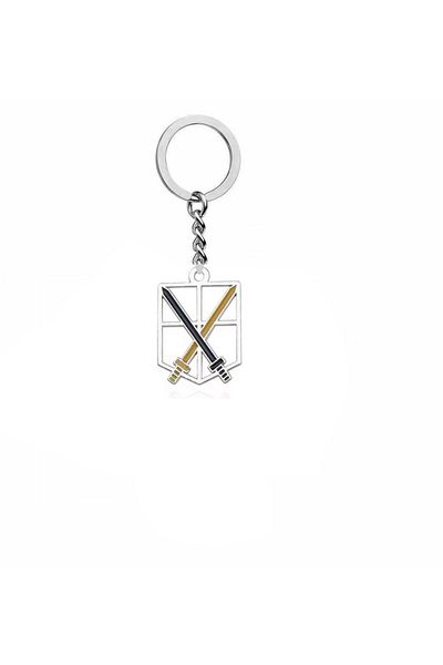 Herşey Nota Shingeki No Kyojin Attack-Titan & Freedom Themed Keychain |   Unisex Anime Accessory