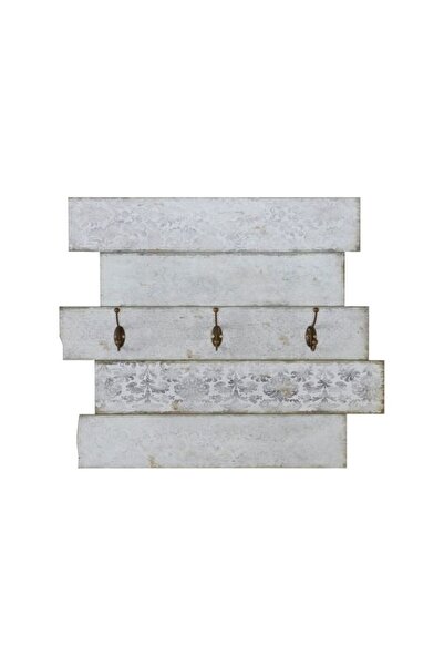 luna home Sibiu Cuier Emma din MDF gri pastel cu aspect vintage 66x55 cm