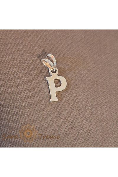 saratremo Silver Pendant Letter P
