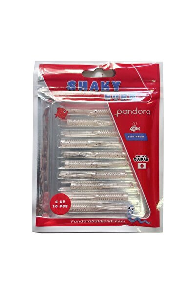 Pandora Shaky Worm 5cm 10 Adet LRF Silikonu