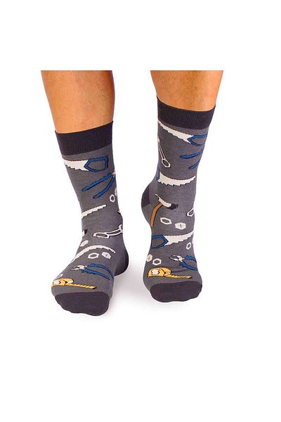 Pirin Hill Fine Cotton Dorel Plumber Socks Grey