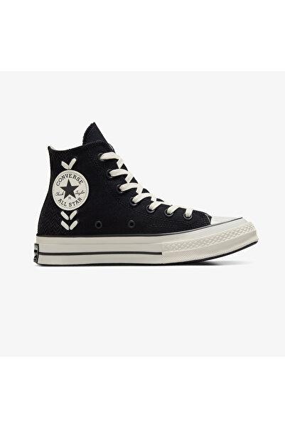 Converse Chuck 70 Crafted Laces Unisex Black High Top Sneaker
