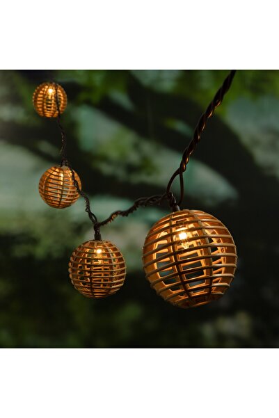 Tescomak Ghirlanda luminoasa cu incarcare solara, lumina calda, 10 becuri, G70-260 5.4 m