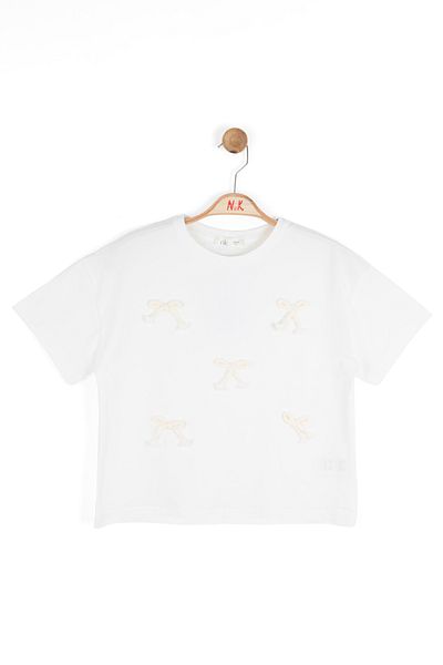 NK 38577 Knot T-Shirt Ecru
