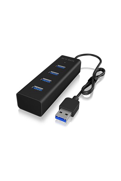 RaidSonic | 4 portowy hub USB 3.0 | IB-HUB1409-U3