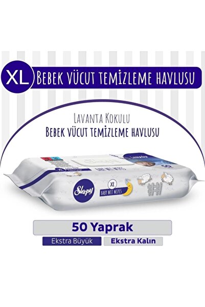 Genel Markalar BFS Sleepy XL Lavanta Kokulu Bebek Vücut Temizleme Mendili 50 ...