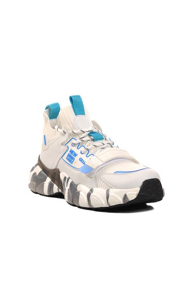 AYK'S White Men's Sports Shoes 24K573 m